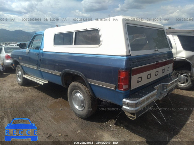 1991 DODGE W-SERIES W200/W250 1B7KM26C6MS311663 Bild 2