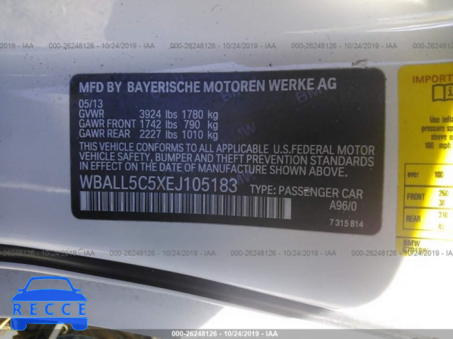2014 BMW Z4 SDRIVE28I WBALL5C5XEJ105183 зображення 8