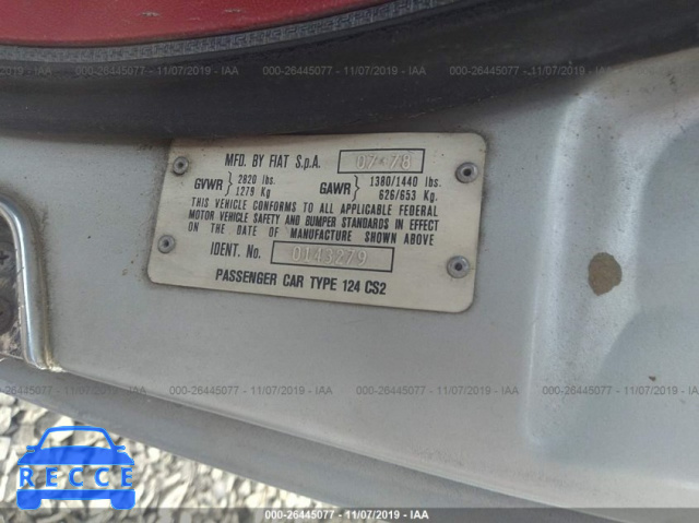 1979 FIAT SPIDER 124CS20143279 image 8