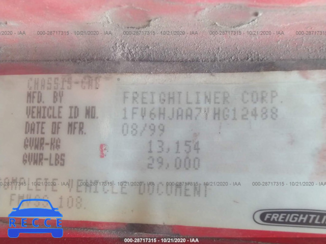 2000 FREIGHTLINER MEDIUM CONVENTIONAL FL70 1FV6HJAA7YHG12488 image 8