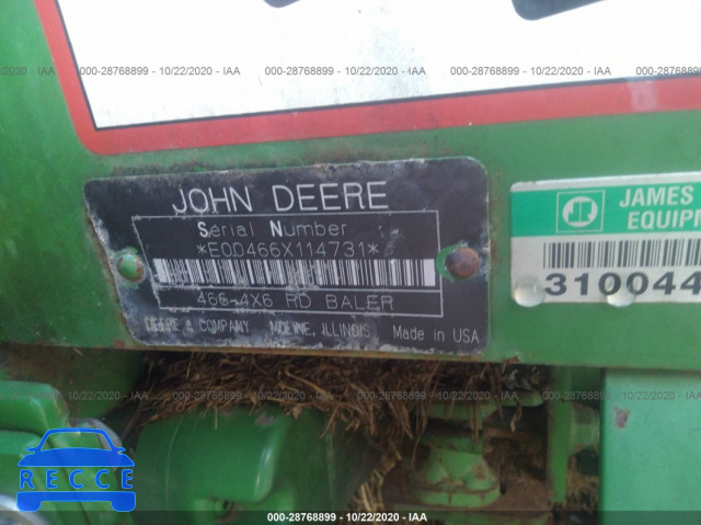 1999 JOHN DEERE OTHER E00466X114731 зображення 8