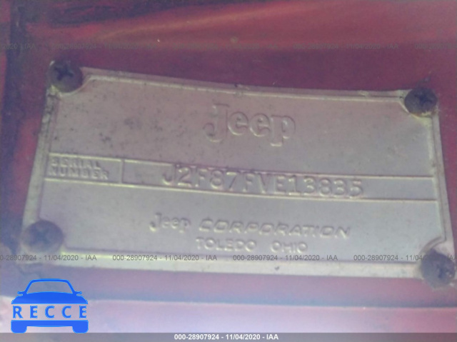 1972 JEEP COMMANDO J2F87FVE13835 зображення 8