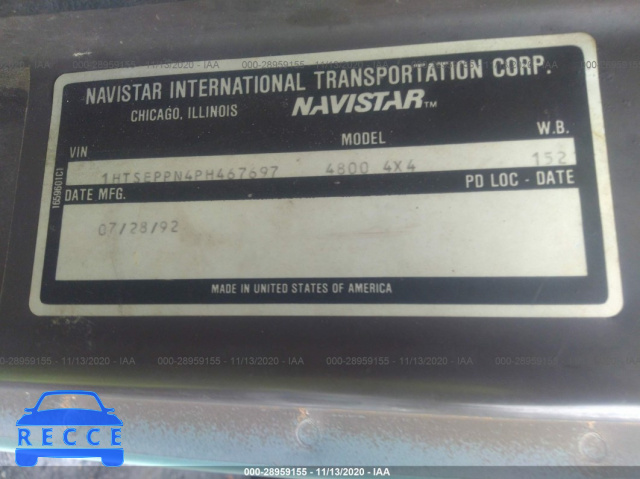 1993 INTERNATIONAL 4000 4800 1HTSEPPN4PH467697 image 8