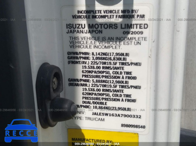 2010 ISUZU NQR  JALESW163A7900332 зображення 8