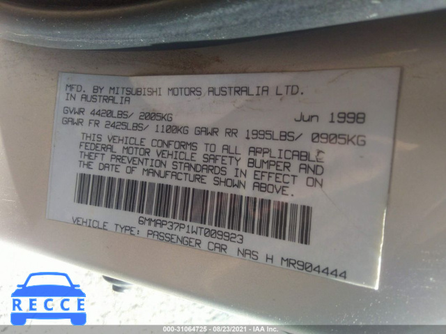 1998 MITSUBISHI DIAMANTE ES 6MMAP37P1WT009923 image 8