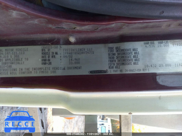 2003 FREIGHTLINER MEDIUM CONVENTIONAL FL70 1FVABTBS23HK54771 image 8