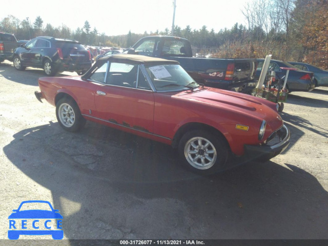 1981 FIAT 124 SPIDER ZFAAS00B4B8186511 зображення 0