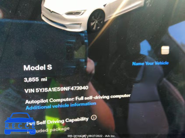 2022 TESLA MODEL S 5YJSA1E59NF473940 Bild 6