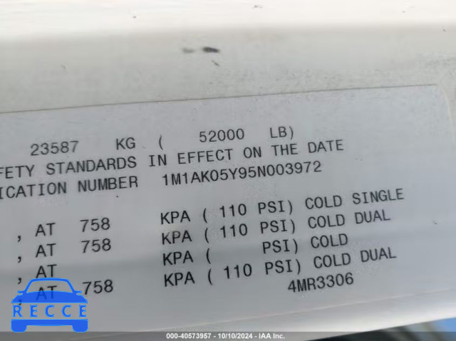 2005 MACK 600 CXN600 1M1AK05Y95N003972 Bild 7