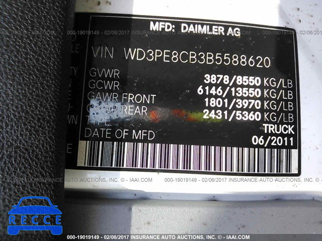 2011 MERCEDES-BENZ Sprinter WD3PE8CB3B5588620 image 9