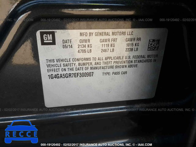 2014 Buick Lacrosse 1G4GA5GR7EF300907 image 8