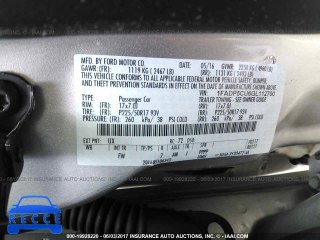 2016 Ford C-max PREMIUM SEL 1FADP5CU6GL112700 image 8