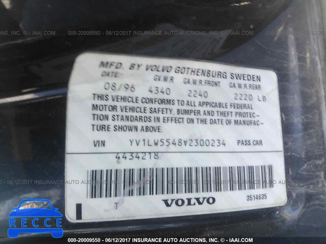 1997 Volvo 850 YV1LW5548V2300234 image 8