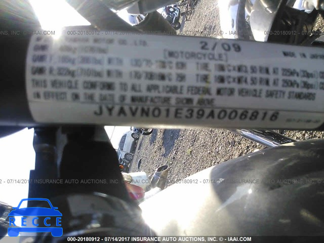 2009 Yamaha XVS950 A JYAVN01E39A006816 зображення 9