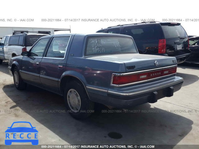 1990 DODGE DYNASTY 1B3XC46R7LD838656 зображення 2