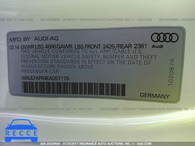 2014 Audi A5 PREMIUM PLUS WAULFAFR4EA057176 Bild 8