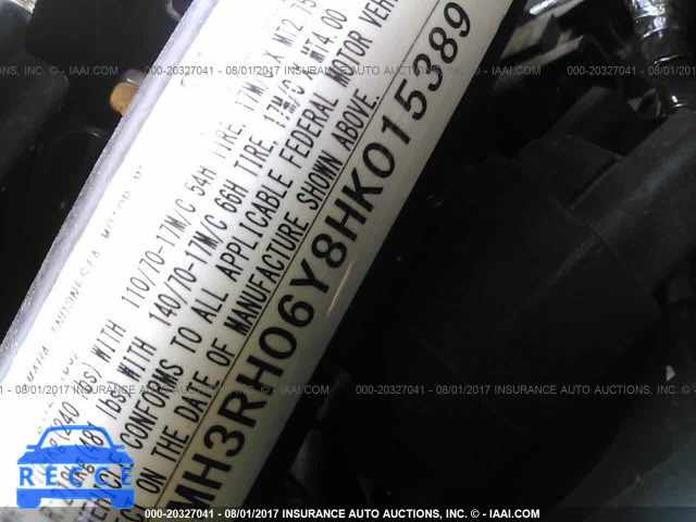 2017 YAMAHA YZFR3 MH3RH06Y8HK015389 image 9