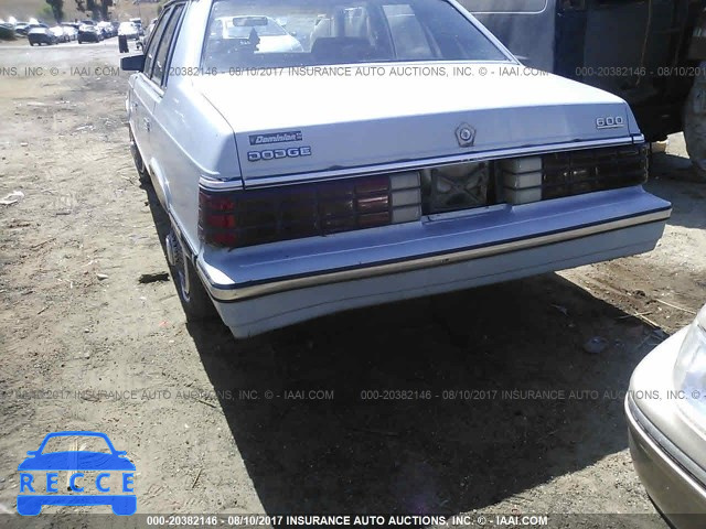 1985 Dodge 600 SE 1B3BE46D8FC270730 Bild 5