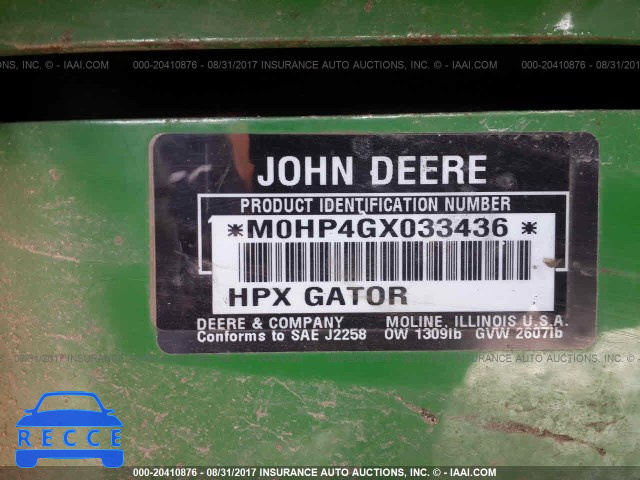 2005 JOHN DEERE HPX GATOR M0HP4GX033436 Bild 8