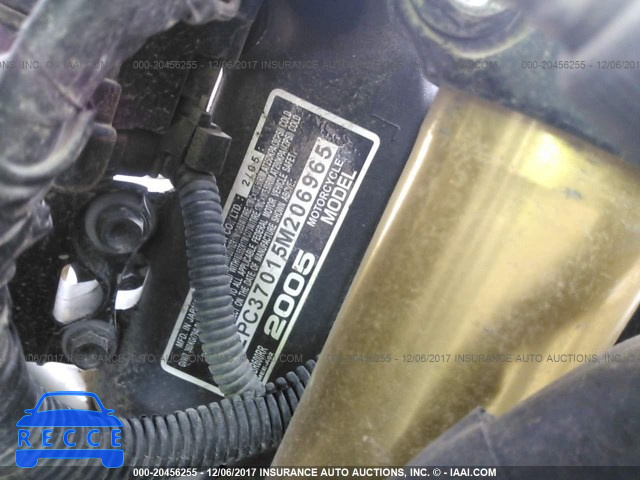 2005 Honda CBR600 RR JH2PC37015M206965 зображення 9