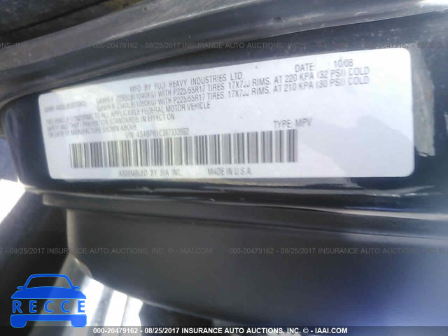 2009 Subaru Outback 2.5I 4S4BP61C397332692 зображення 8