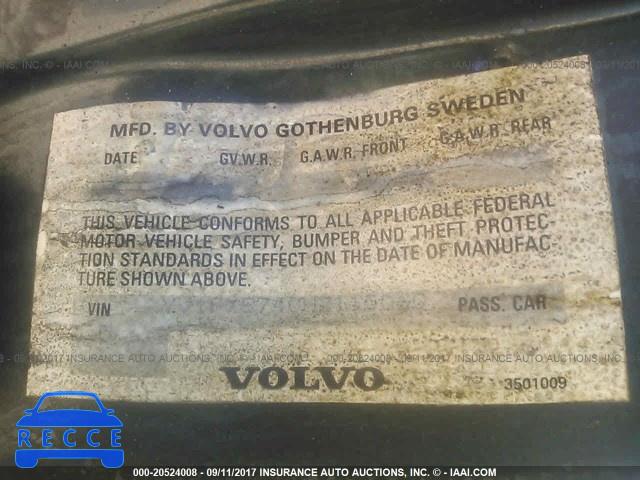 1987 Volvo 740 GLE YV1FX8740H2115060 зображення 8