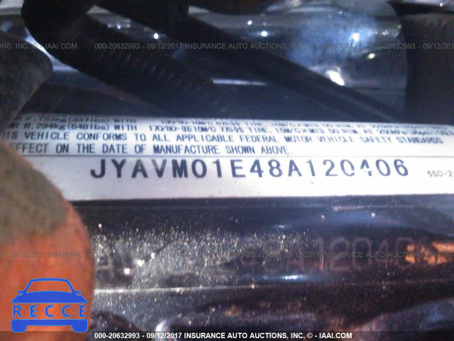 2008 Yamaha XVS650 A/AT JYAVM01E48A120406 зображення 9