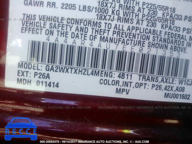 2014 Mitsubishi Outlander Sport SE 4A4AR4AU7EE021353 image 8
