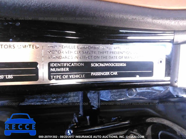 2005 Bentley Continental GT SCBCR63WX5C025826 зображення 8