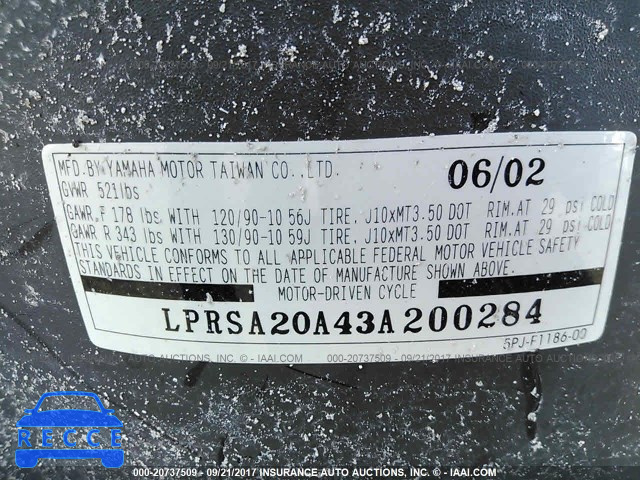 2003 Yamaha YW50 AP ZUMA LPRSA20A43A200284 image 9