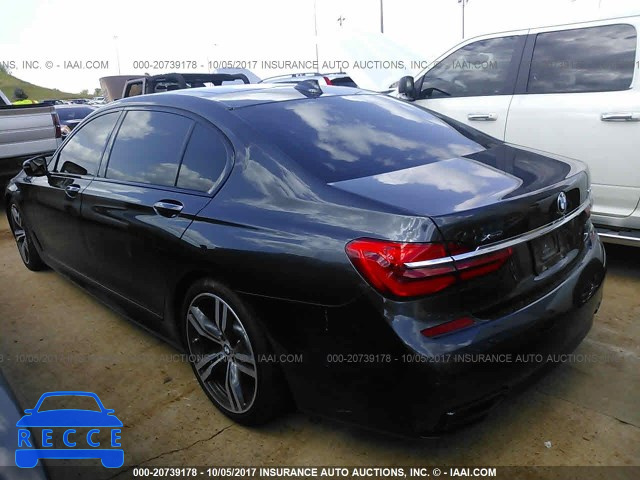 2016 BMW 750 XI WBA7F2C56GG418125 зображення 2