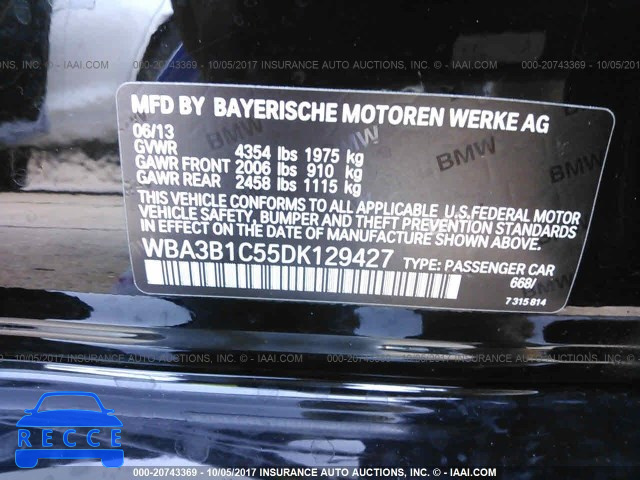 2013 BMW 320 I WBA3B1C55DK129427 зображення 8