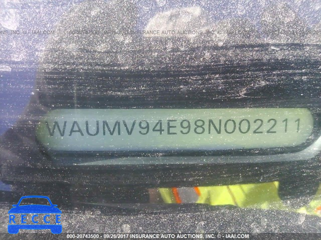 2008 Audi A8 L QUATTRO WAUMV94E98N002211 image 8