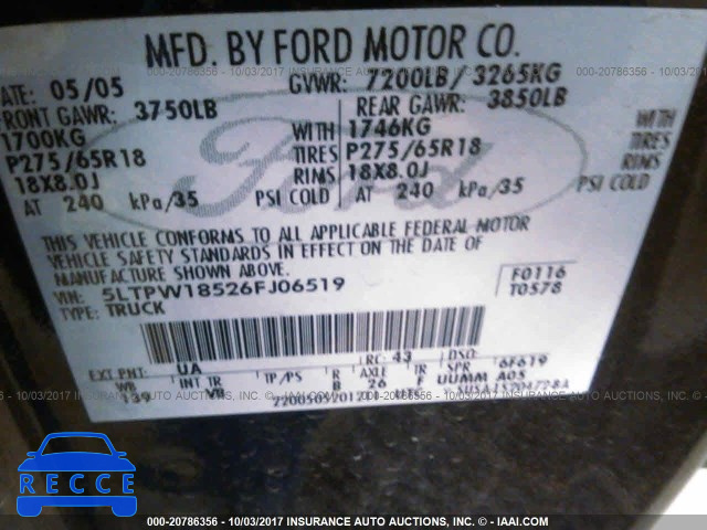 2006 Lincoln Mark LT 5LTPW18526FJ06519 image 8