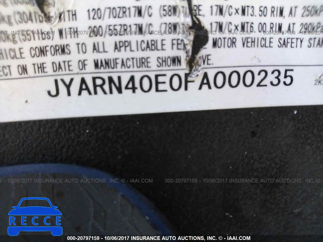 2015 Yamaha YZFR1 R JYARN40E0FA000235 image 9