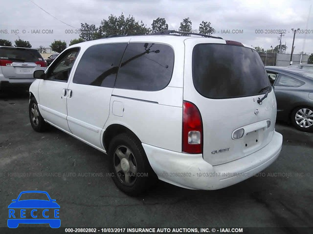 2001 Nissan Quest GXE 4N2ZN15T11D809788 Bild 2