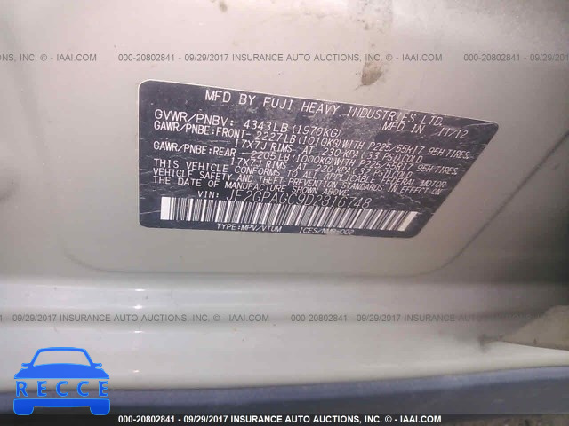 2013 Subaru Xv Crosstrek 2.0 LIMITED JF2GPAGC9D2816748 image 8