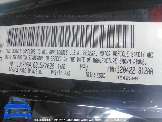 2008 Jeep Wrangler SAHARA 1J4FA54168L567020 Bild 8