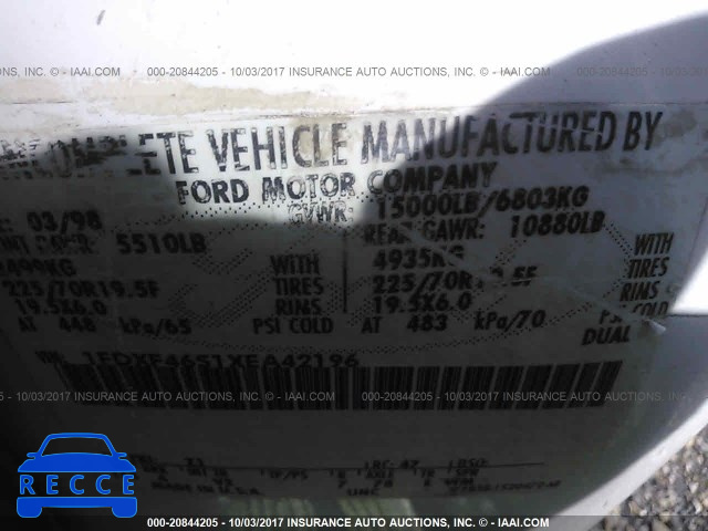 1999 Ford F450 SUPER DUTY 1FDXF46S1XEA42196 image 8