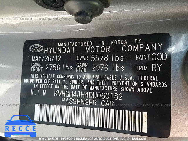 2013 Hyundai Equus SIGNATURE/ULTIMATE KMHGH4JH4DU060182 image 8
