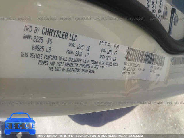 2009 Chrysler 300 LX 2C3KA43D69H539473 image 8