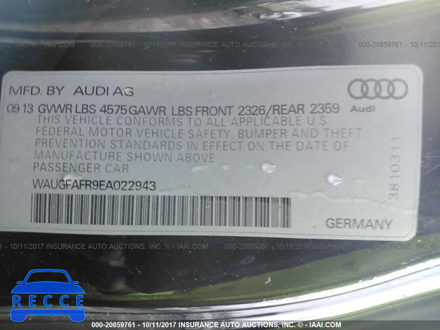 2014 Audi A5 PREMIUM WAUGFAFR9EA022943 image 8