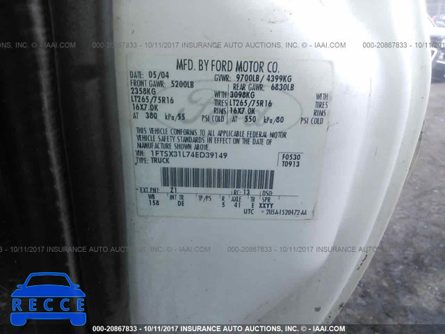 2004 Ford F350 SRW SUPER DUTY 1FTSX31L74ED39149 image 8