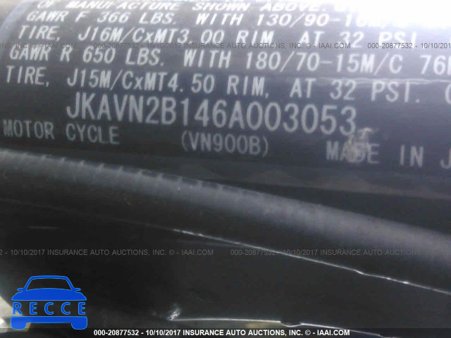 2006 Kawasaki VN900 B JKAVN2B146A003053 image 8