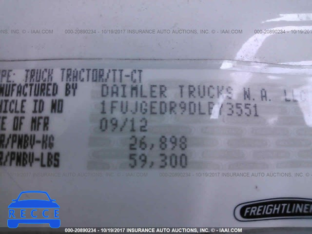 2013 FREIGHTLINER CASCADIA 125 1FUJGEDR9DLBY3551 image 9