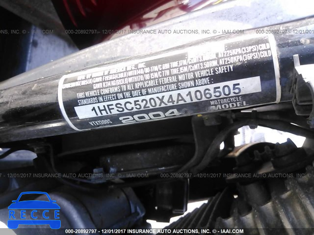 2004 Honda VT1300 S 1HFSC520X4A106505 зображення 9