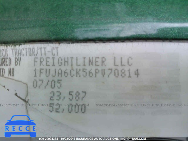 2006 FREIGHTLINER CONVENTIONAL COLUMBIA 1FUJA6CK56PV70814 зображення 9
