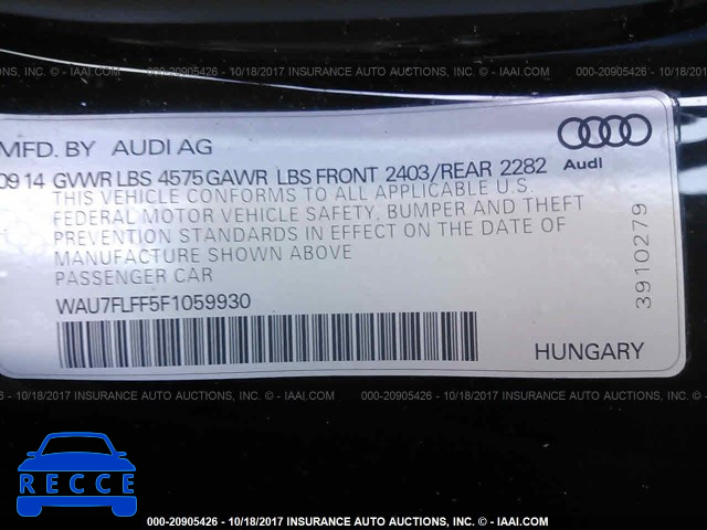 2015 Audi A3 PREMIUM WAU7FLFF5F1059930 Bild 8