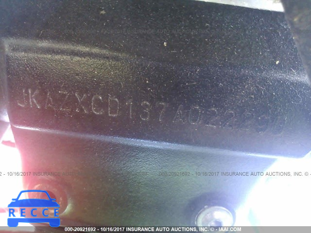 2007 Kawasaki ZX1000 D JKAZXCD137A022290 image 9