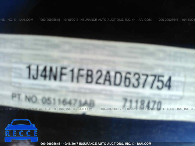 2010 Jeep Compass SPORT 1J4NF1FB2AD637754 image 8